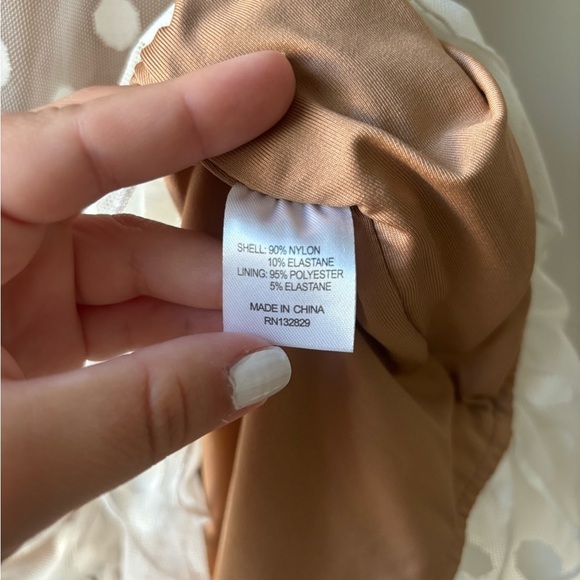 Revolve Majorelle polka dotted mini dress color white and cream size XL - Picture 5 of 7